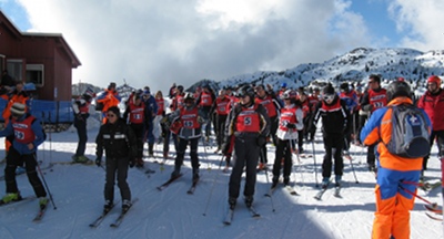 Ski patrolling course selection